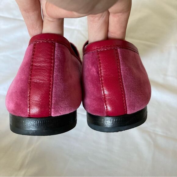 GUCCI 💕Pink 💕 Princeton Loafers Brixton Velvet Bit Loafers Sz. 38.5 - Picture 7 of 11